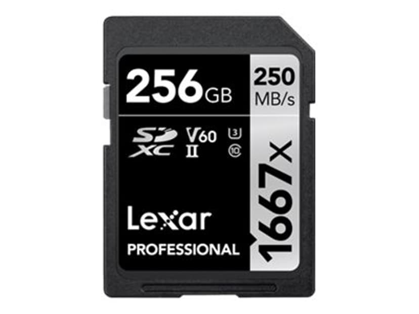 Lexar SDXC, 256 GB UHS-II Klass 10 256GB SDXC UHS-II