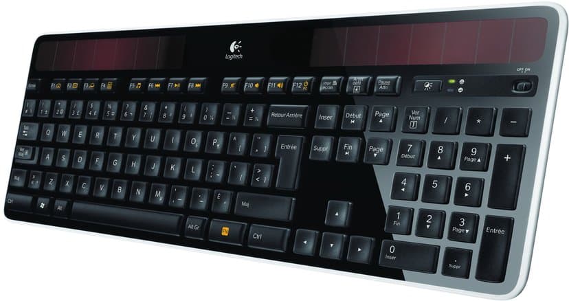 Logitech Wireless Solar Keyboard K750 tastatur RF kabel-fri QWERTY Engelsk Sort Trådløs Engelsk