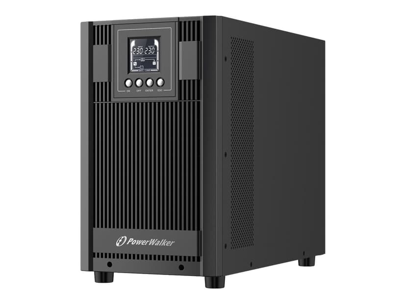 Powerwalker VFI 3000 AT uforstyrrbar strømforsyning (UPS) Dobbeltkonvertering (Online) 3 kVA 2700 W 4 AC-utganger