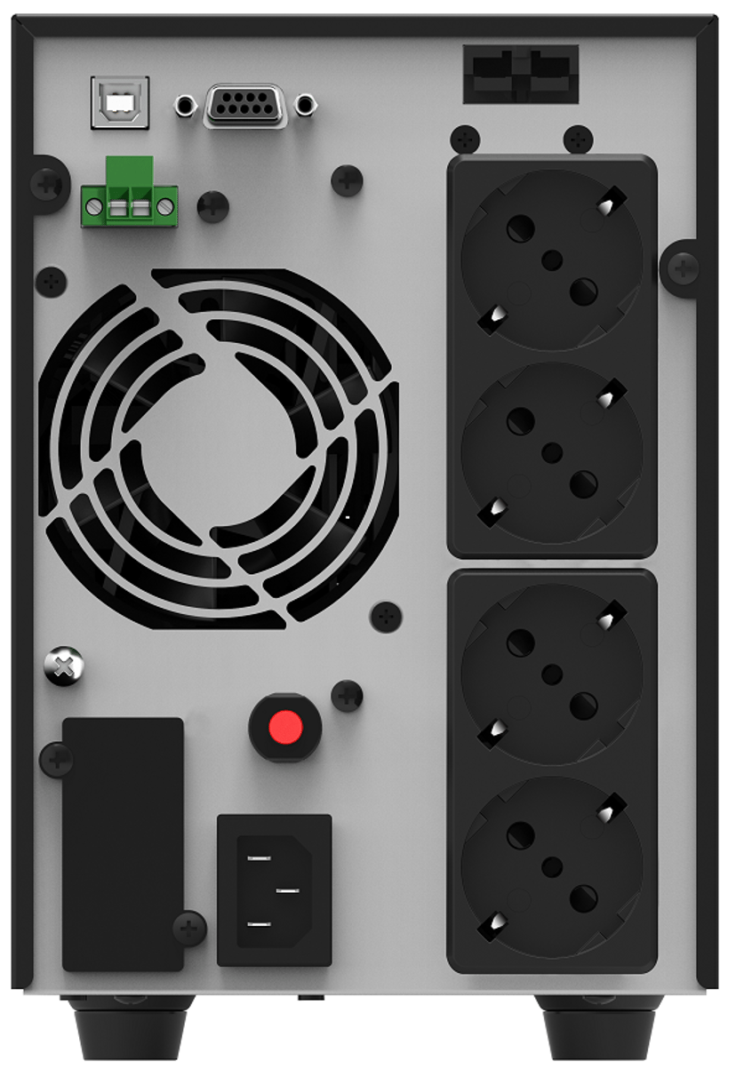 Powerwalker VFI 2000 AT uforstyrrbar strømforsyning (UPS) Dobbeltkonvertering (Online) 2 kVA 1800 W 4 AC-utganger