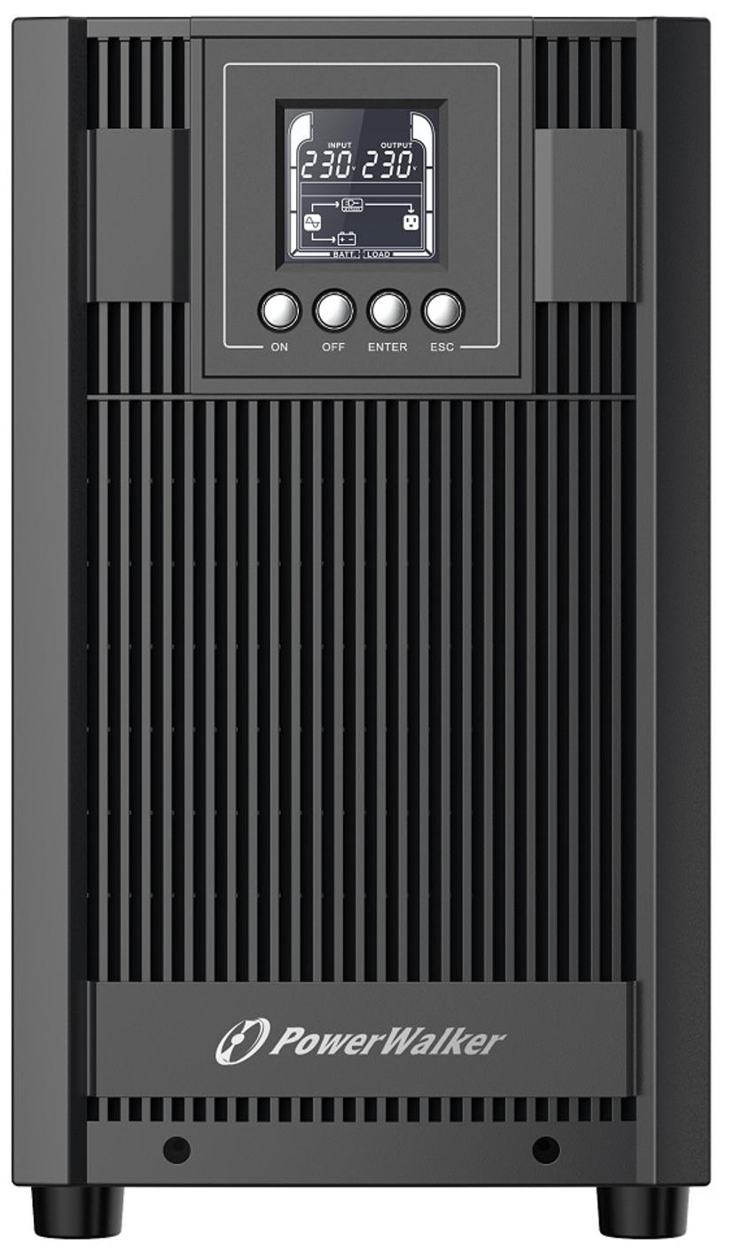 Powerwalker VFI 3000 AT uforstyrrbar strømforsyning (UPS) Dobbeltkonvertering (Online) 3 kVA 2700 W 4 AC-utganger