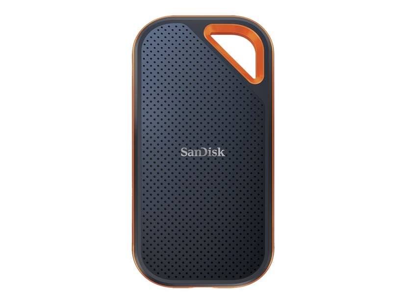 SanDisk EXTREME PRO Portable SSD V2 4TB USB Type-C Sort, Oransje