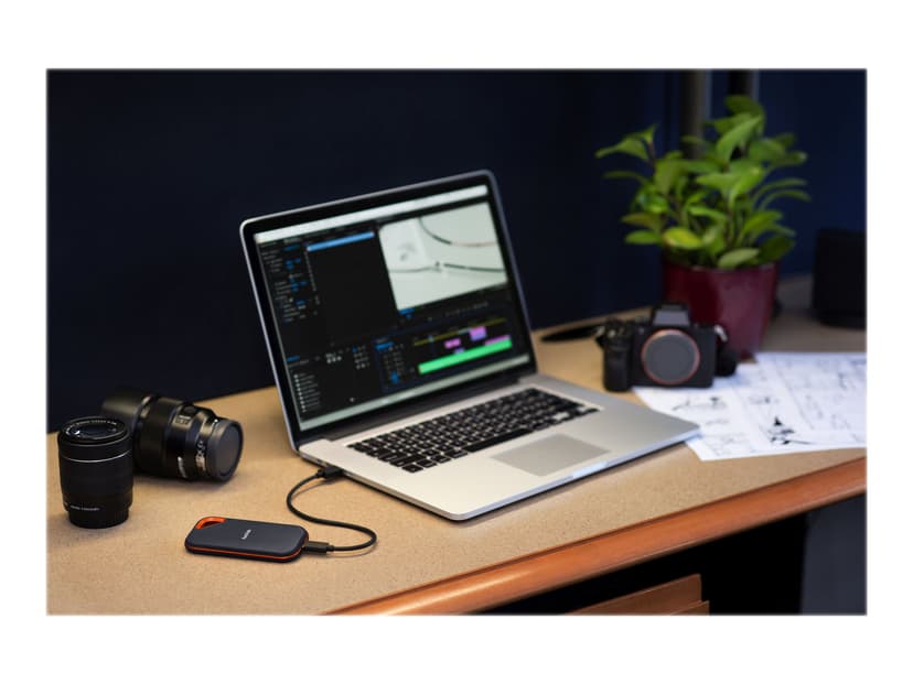 SanDisk Extreme PRO Portable SSD V2 2TB USB Type-C Svart