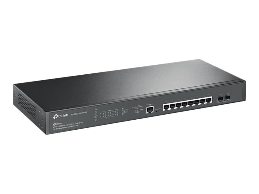 TP-Link JetStream TL-SG3210XHP-M2 netwerk-switch Managed L2+ 2.5G Ethernet (100/1000/2500) Power over Ethernet (PoE) 1U Zwart
