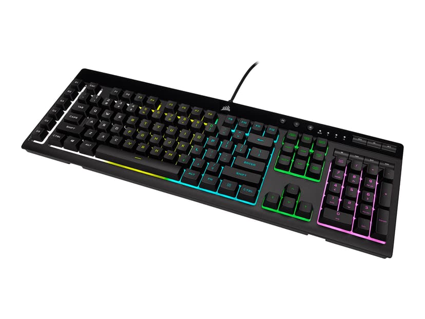 Corsair K55 RGB PRO näppäimistö USB QWERTY Pohjoismainen Musta Pohjoismainen