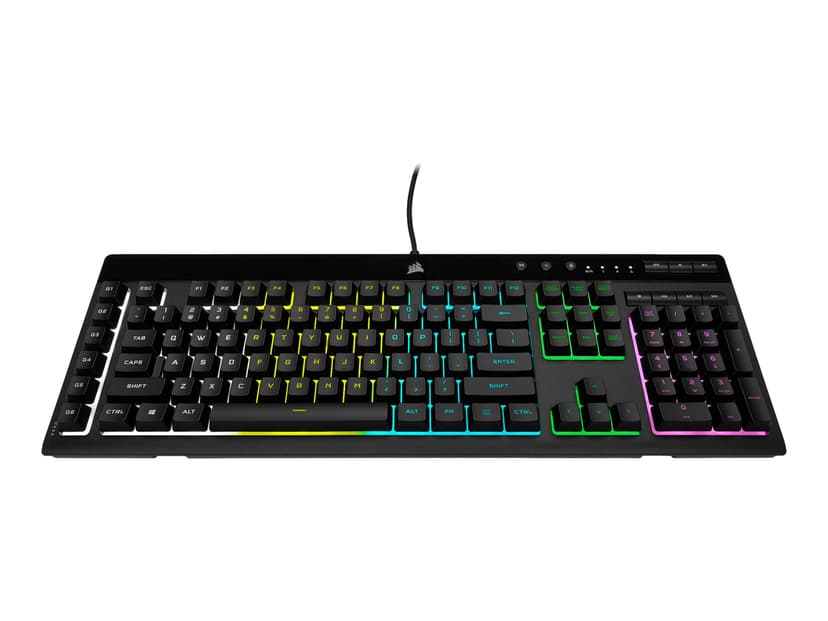 Corsair K55 RGB PRO näppäimistö USB QWERTY Pohjoismainen Musta Pohjoismainen