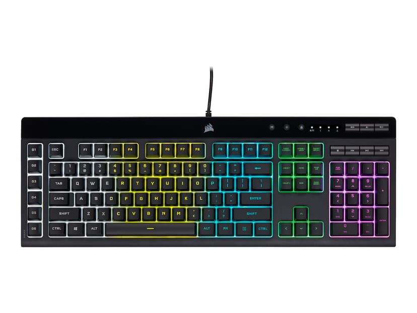 Corsair K55 RGB PRO näppäimistö USB QWERTY Pohjoismainen Musta Pohjoismainen