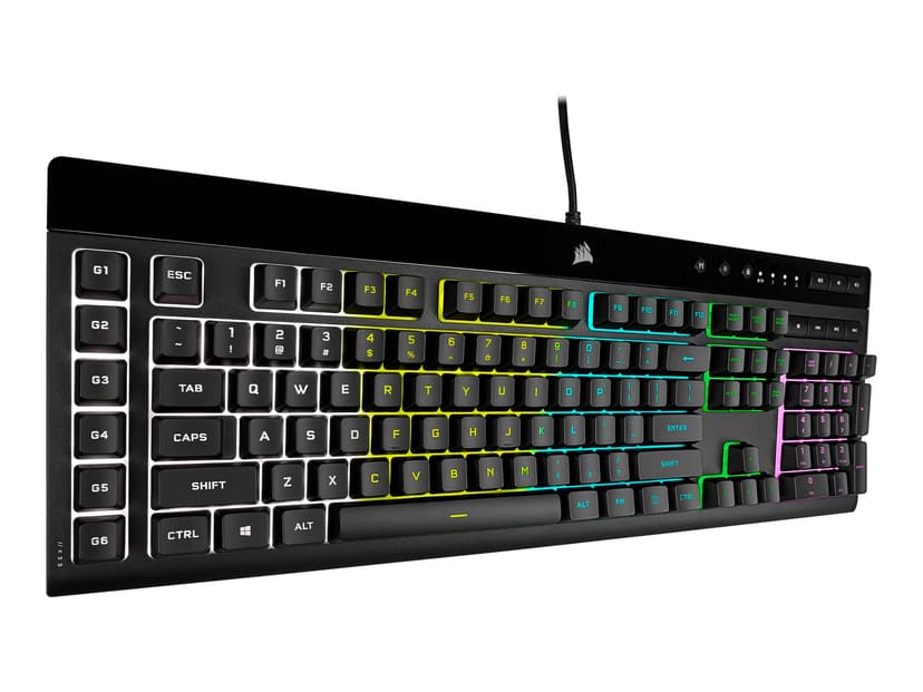 Corsair K55 RGB PRO näppäimistö USB QWERTY Pohjoismainen Musta Pohjoismainen
