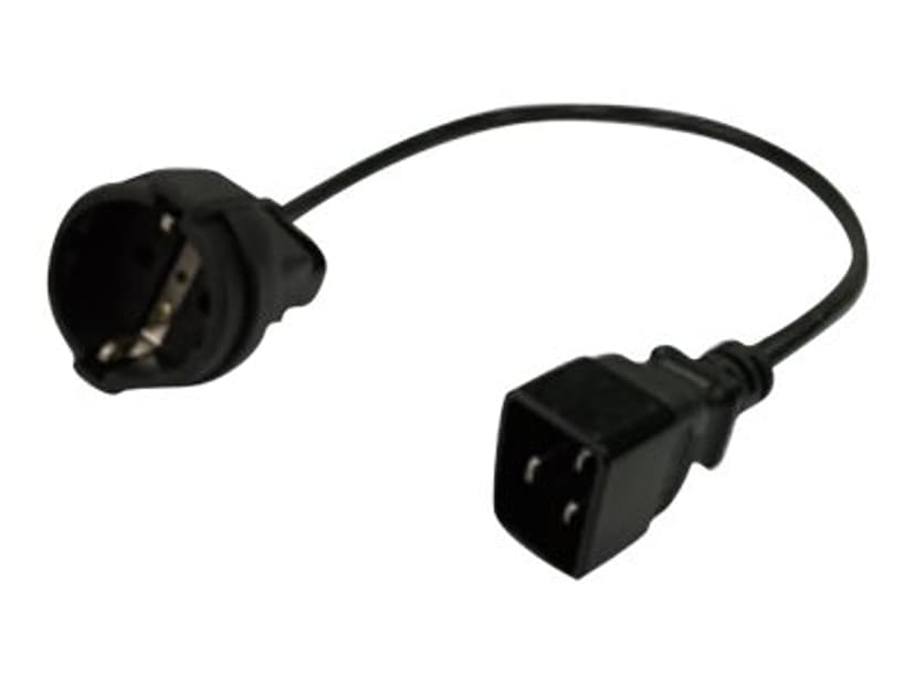 APC EPDU POWER CORD SCHUKO TO C20 0 Sort 0,5 m 0.5m Svart
