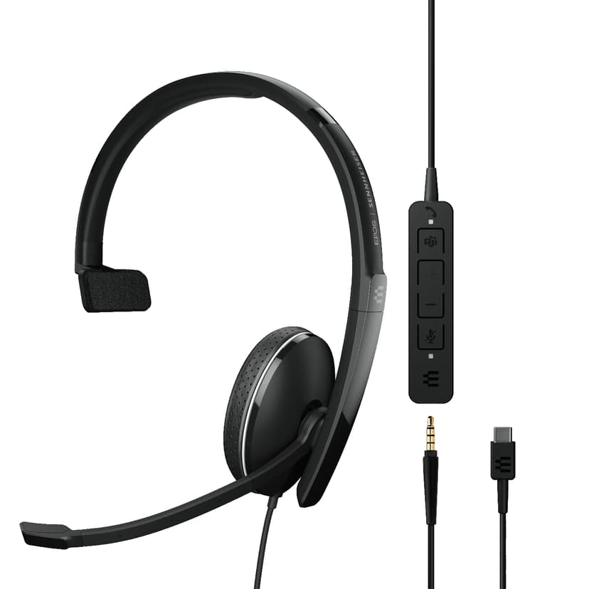 EPOS ADAPT 135T II Mono USB-C Microsoft Teams Musta