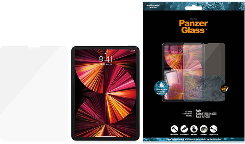 Panzerglass Edge-to-Edge iPad Air 10.9" 4th gen, iPad Air 10.9" 5th gen, iPad Pro 11" 2nd gen, iPad Pro 11" 3rd gen, iPad Pro 11" 4th gen