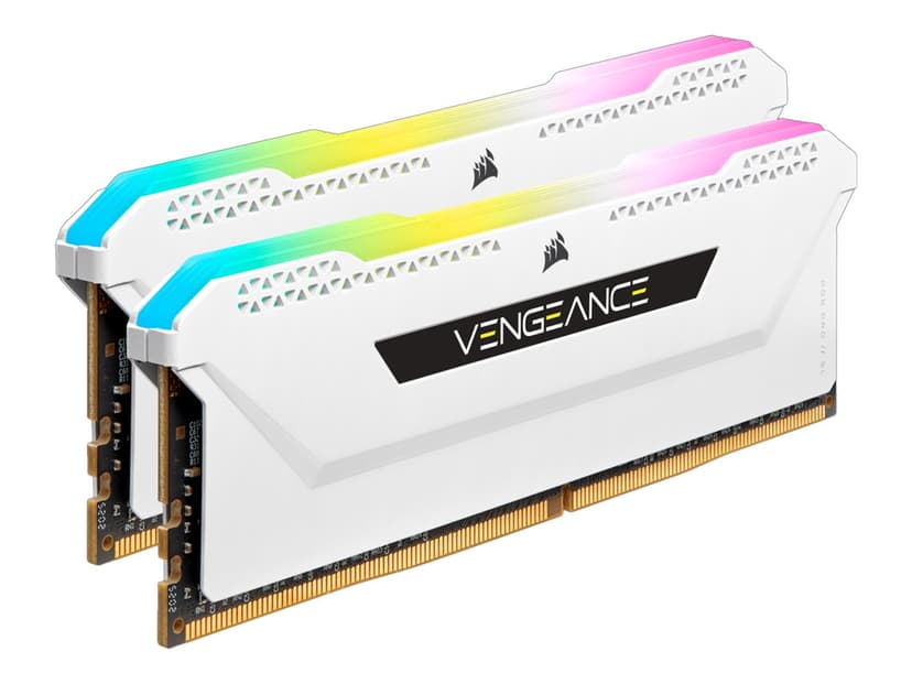 Corsair Vengeance RGB Pro CMH32GX4M2D3600C18W hukommelsesmodul 32 GB 2 x 16 GB DDR4 3600 MHz 32GB 3600MHz DDR4 288-pin DIMM