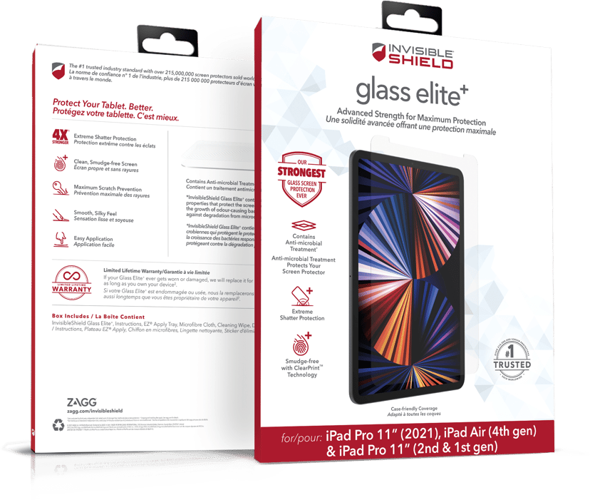 Zagg Invisibleshield Glass Elite+ Ipad Air 10.9"/pro 11"
