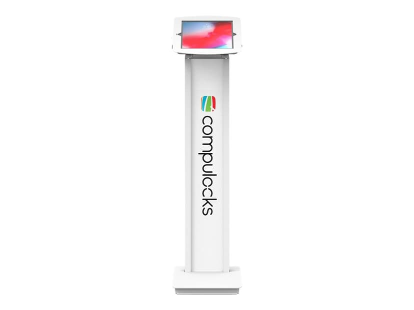 Compulocks Space Enclosure IPad 10.2" (7/8th Gen) Brandme Floor Stand White
