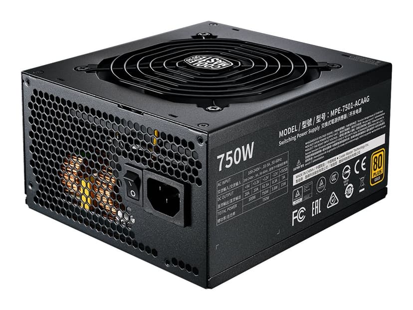 Cooler Master Mwe 750w Gold - V2 Full Modular 750W ATX 80 PLUS Gold Voeding