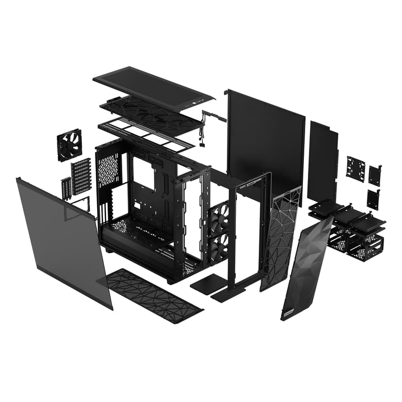 Fractal Design Meshify 2 XL Light Tempered Glass Tower Sort