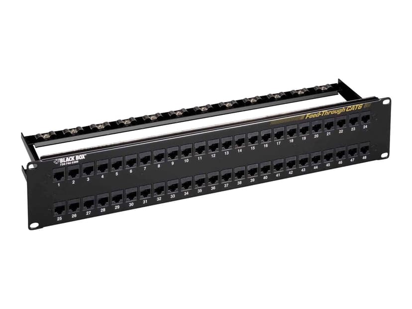 Black Box Blackbox Cat6 Unshield 48 Port Feed-through