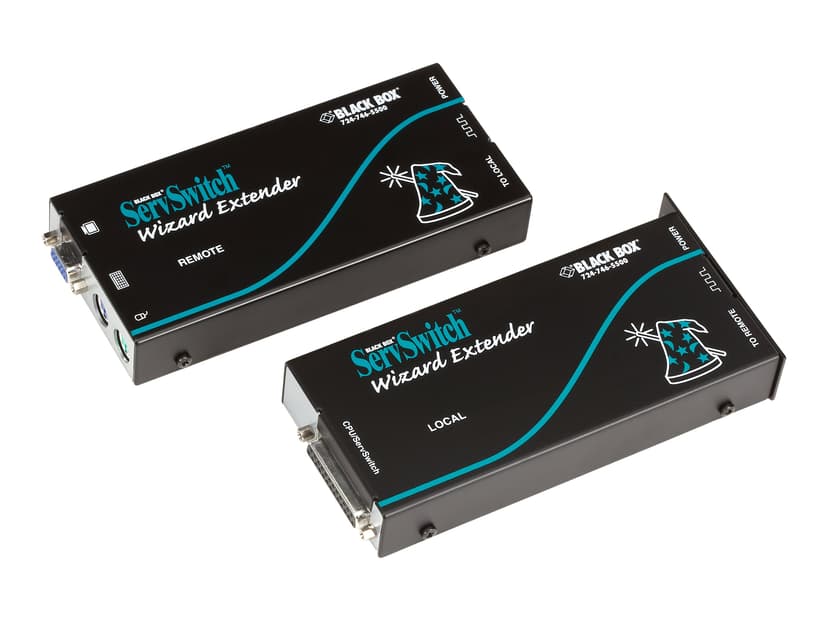Black Box Blackbox Kvm Extender With Serial And Built In Skew Comp