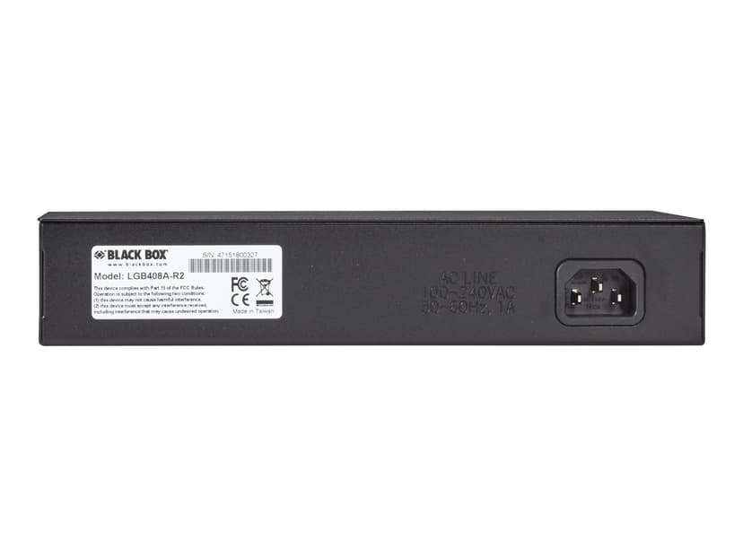 Black Box Blackbox 8 Port 10/100/1000 Rj-45 Unmanaged Gigabit Switch