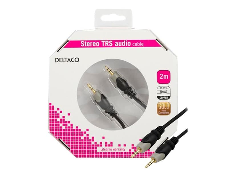 Deltaco AUDIO 3.5MM MALE - 3.5MM MALE