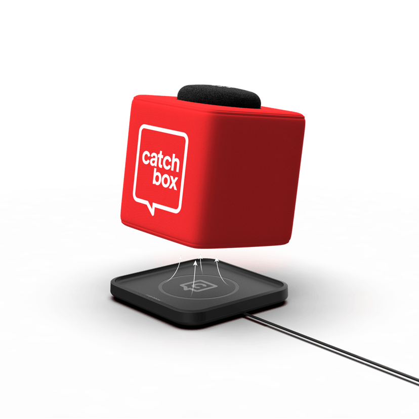 Catchbox Plus System with 1 Audience Microphone + 1 Wireless Charger