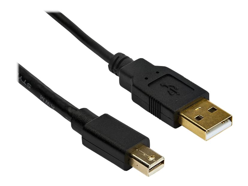 Startech Mini DisplayPort to DVI Dual-Link Active Adapter 0.358m Mini DisplayPort + USB Type-A DVI-I Svart