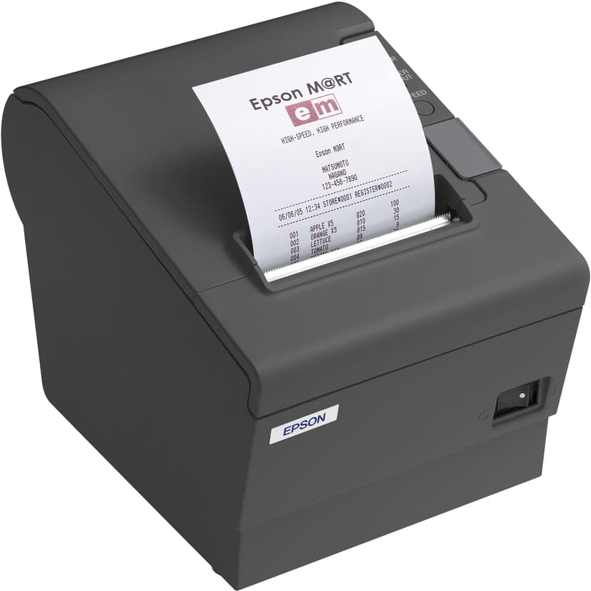 Epson Kvittoskrivare TM-T88IVP Parallel Incl Power Grå