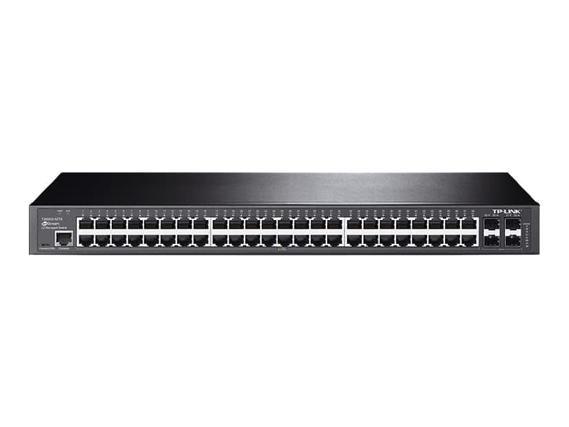 TP-Link JetStream TL-SG3452 nettverkssvitsj Håndtert L2 Gigabit Ethernet (10/100/1000) 1U Sort