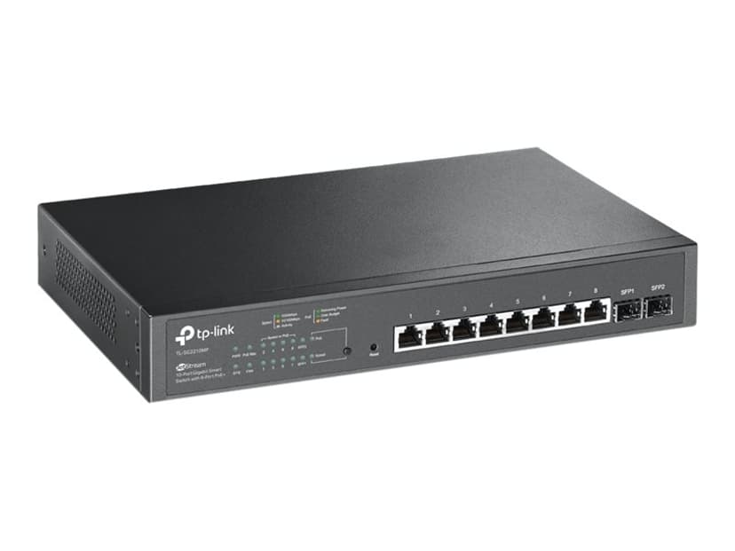 TP-Link JetStream 10-portars Gigabit Smart Switch med 8-portars PoE+