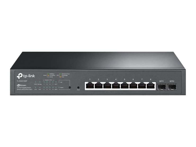 TP-Link JetStream 10-portars Gigabit Smart Switch med 8-portars PoE+