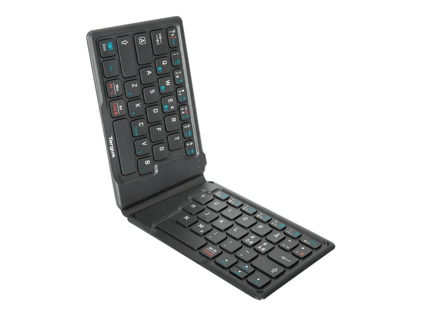 Targus AKF003NO tangentbord Bluetooth QWERTY Nordic Svart Nordisk