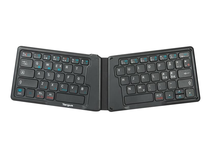 Targus AKF003NO tangentbord Bluetooth QWERTY Nordic Svart Nordisk