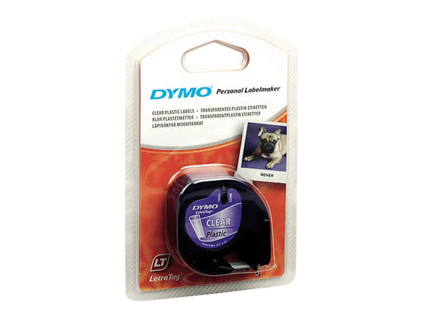 Dymo Tape LetraTag 12mm Plast Klar
