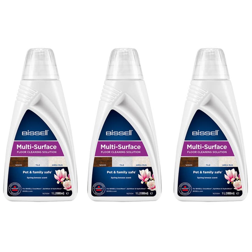 Bissell MultiSurface CrossWave/SpinWave Rengjøringsmiddel 3x1 liter