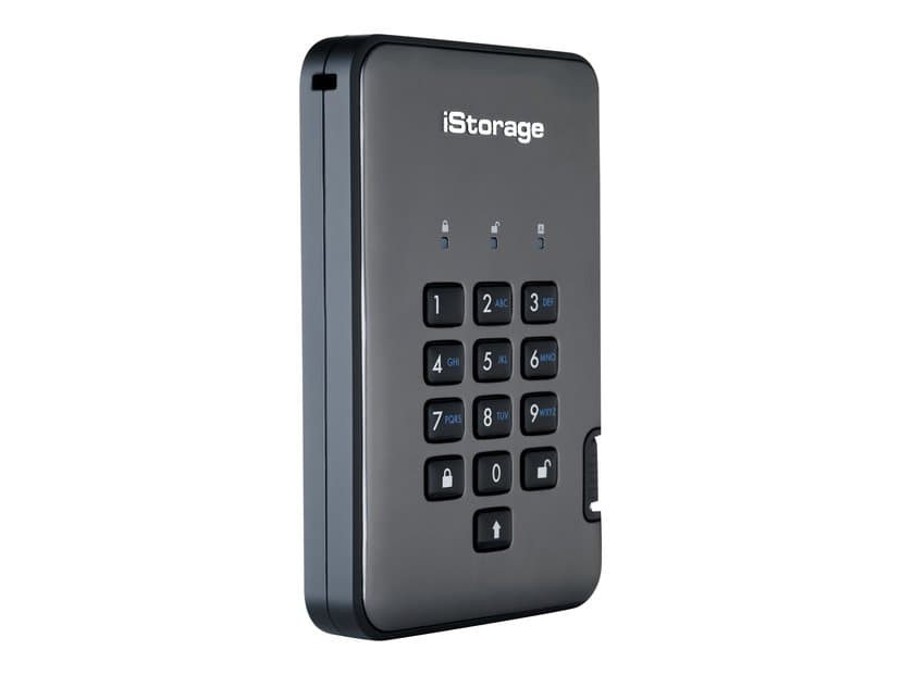 Istorage Diskashur PRO2 SSD 256-BIT 8TB Classified USB Type-A Zwart, Grafiet