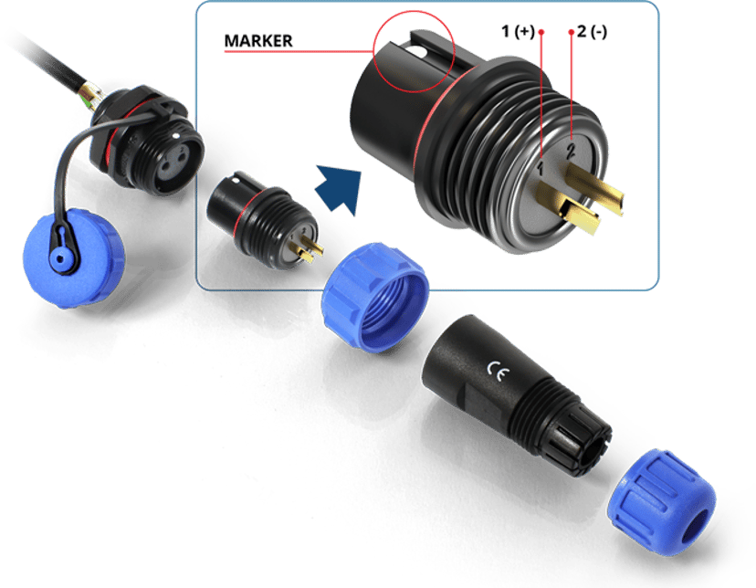 QuWireless QPSP2 strømpluggadapter Sort