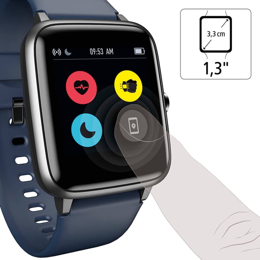 Hama Fit Watch 4900 Blå Svart