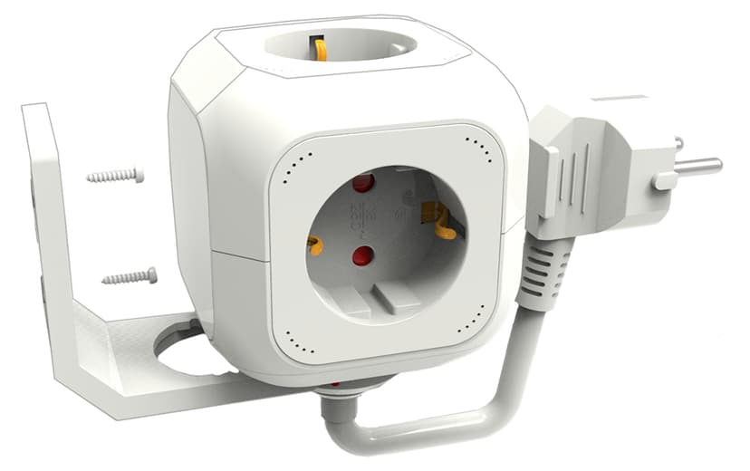 Prokord Power Cube 4X Socket + 2xUSB 2.1 mAh 3m - White