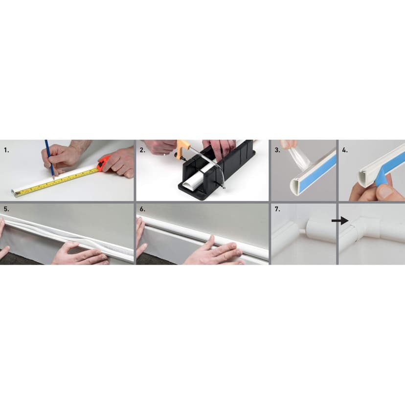 D-LINE Kabelkanal Kit 3 x 1m 22x22mm