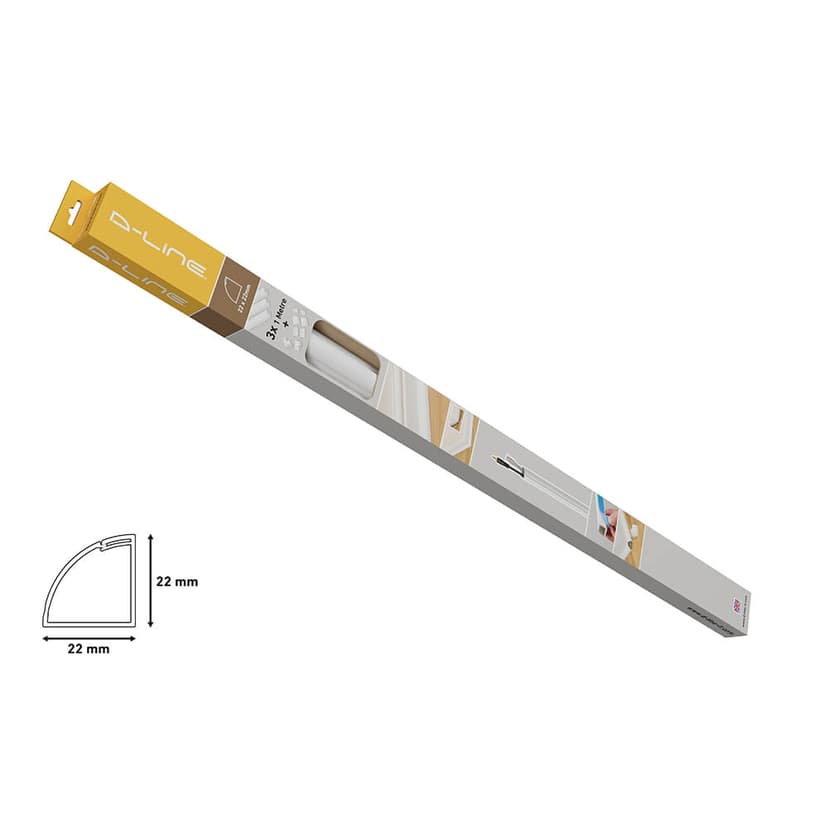D-LINE Kabelkanal Kit 3 x 1m 22x22mm