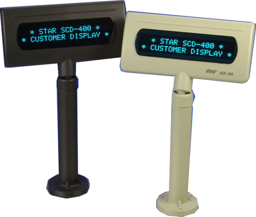Star SCD 400 Kunddisplay Svart
