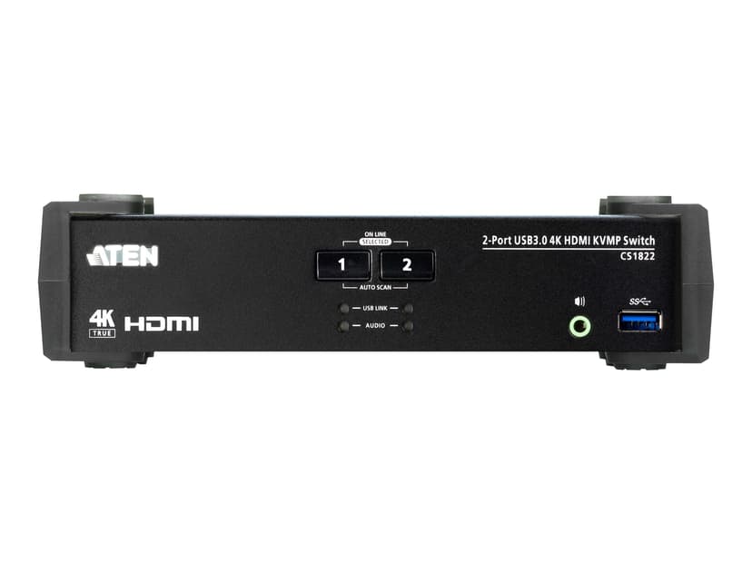 Aten CS1822-AT-G KVM-kytkin Musta