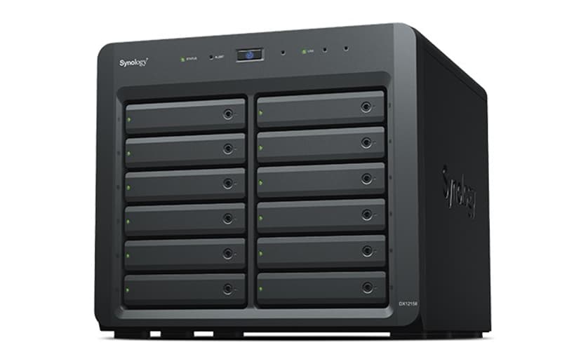 Synology DX1215II Hölje för lagringsenheter HDD- / SSD kabinett Svart 2.5/3.5"
