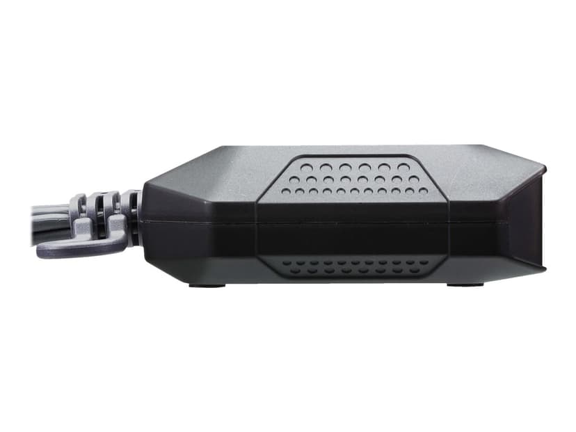 Aten 2-portars USB 4K KVM-switch med HDMI-kabel och fjärrportsväljare