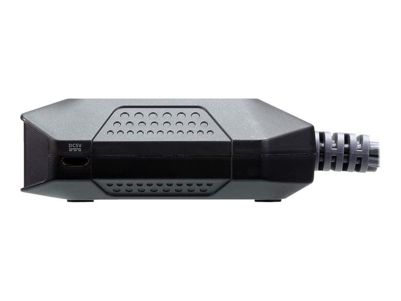 Aten 2-portars USB 4K KVM-switch med HDMI-kabel och fjärrportsväljare