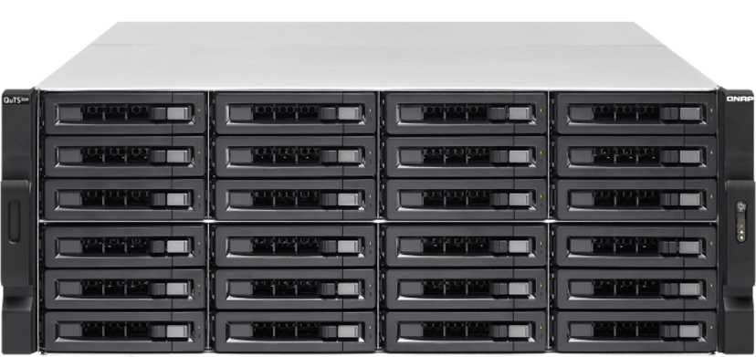 QNAP TS-h2477XU-RP NAS Rack (4U) AMD Ryzen™ 7 3700X 32 GB DDR4 0 TB QuTS hero Svart