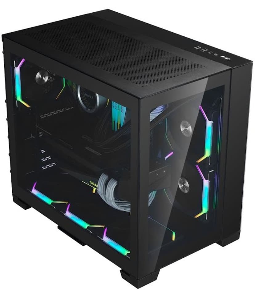 Lian-Li Lian Li O11 Dynamic Mini Tempered Glass ATX Black Mini Tower Musta