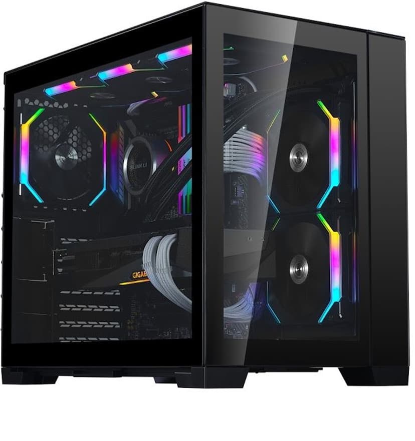 Lian-Li Lian Li O11 Dynamic Mini Tempered Glass ATX Black Mini Tower Musta