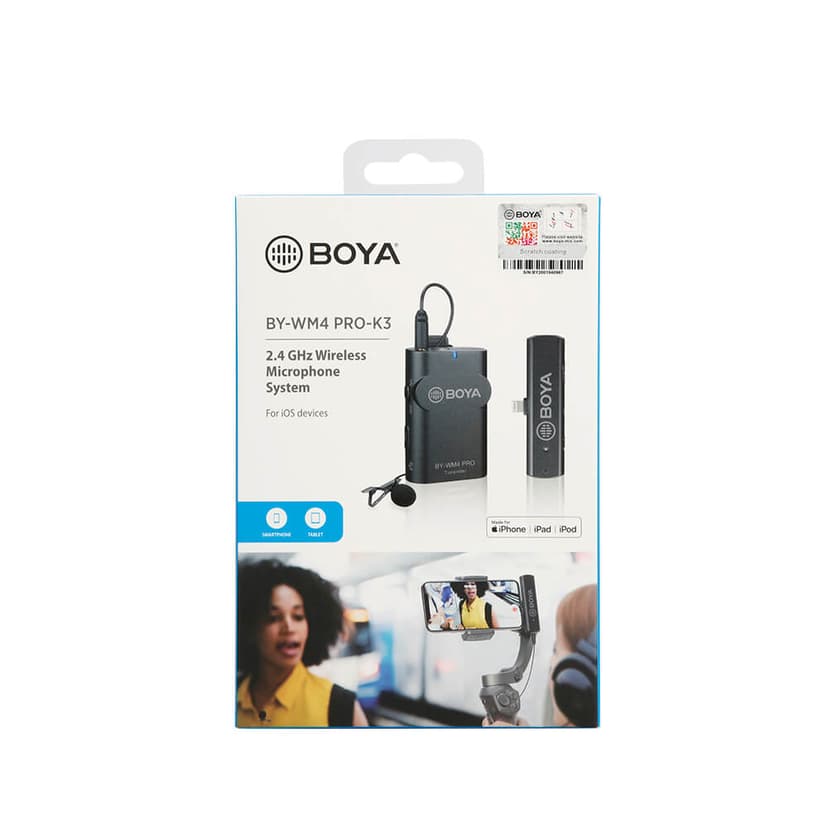 Boya BY-WM4 PRO K3 Wireless Microphone System For iOS