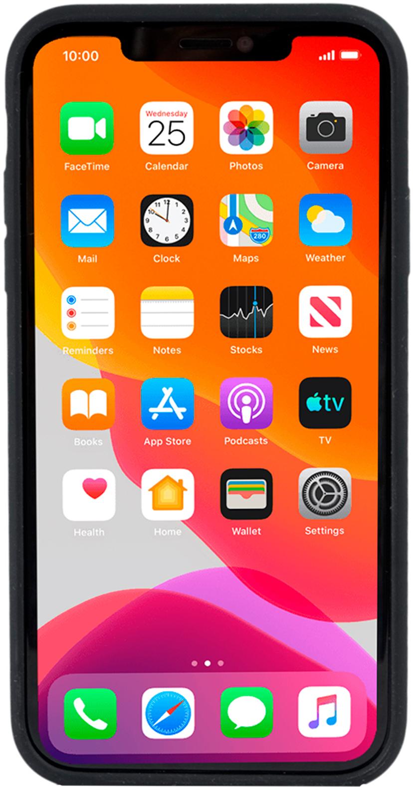 Cirafon CM599-SIL matkapuhelimen suojakotelo Suojus Musta iPhone 11 Musta
